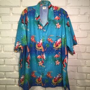 Christmas Aloha Hawaiian Party shirt XL